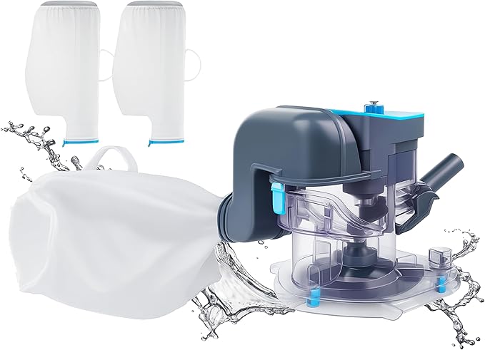 Cordless Rechargeable Pool Leaf Vacuum, Ultra Strong Suction, 3 in 1 Cleaning Solution – Deep, Shallow & Surface Skimmer, for Above Ground Pools & In Ground Pools