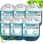 Air Magic Box, Indoor Air Purification Dust Removal Magic Box, Requires No Electricity, Silent Automatic Vacuuming, Long Lasting Fresh Air Gel 4.23 Oz for Any Corner (6PCS)