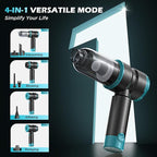 Handheld Car Vacuum with 15000PA Power, 4 in 1 Powerful Cordless Vacuum Cleaner & Air Duster with 2000mAh Battery, Rechargeable Portable Mini Hand Held Vacuum for Car, Home,Office,Pet Hair（Blue）