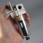 CrocSee C1.8C.027 1/4" NPT Thread 26CFM Automatic Drain Air Compressor Compressed In Line Particulate Moisture Water Trap Filter Separator with Mount