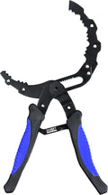 SMART JERRY - Adjustable Oil Filter Wrench | Self-Adjusting Oil Filter Removal Tool | Wide Oil Filter Remover | Motorcycle Fuel Filter Wrench | Automotive Oil Change Kit | Fit 2-5'' Filters