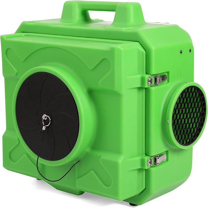 MOUNTO HEPA500 Commercial 500cfm Air Purifier Hepa Air Scrubber Negative Air Machine Roto-Molded (Green)