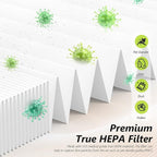 HY4866 Premium Replacement Filter Compatible with Morento HY4866, HEAPETS P358, Westhey HY4866 and YIOU M1 Air Cleaner Purifier, 2 Packs