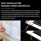 20x16 Air Return Grille(Duct Opening Size),Air Return Vent Cover,Flat Vent Cover,Rejillas De Aire Acondicionado Para Casa,Return Air Grilles,Outer Dimensions:21.75"Wx17.75"H(20"W x 16"H, Duct Opening)