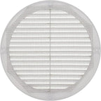 Vent Systems 8" Inch (Opening Dimensions) - Pack of 100 - White Soffit Vent Cover - Plastic Round Air Vent Grille - Built-in Mesh Screen - HVAC Register Louver for Bathroom, Home, Kitchen