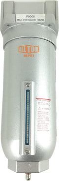 3/4" NPT SUPER DUTY Industrial Grade Particulate Filter/Water Trap For Air Compressor Compressed Air Lines, 5u With Metal Bowl (MANUAL DRAIN)