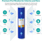 SimPure Whole House Water Filter Cartridges 20" x 4.5" GAC Granular Carbon Filter, For DB20P, DB20P-3, WHB20, GAC-20BB, RFC20-BB, 6 Pack