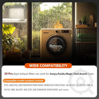【Polyester Upgrade】20 PCS Dryer Exhaust Filter for Panda by Beaquicy - Lint Filter Cloth Dryer Replacement for Panda Sonya Magic Chef Avanti Dryers - Includes 16 Exhaust Filters & 4 Air Intake Filters