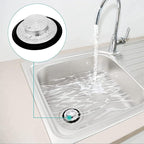 Kitchen Sink Stopper, Odorless Sink Plug Cover, Stainless Steel Garbage Disposal Stopper, Stopper for Sink Drain Filter, Fine Production Process, 86mm Outer Diameter