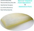 wioboy Paint Booth Exhaust Filter Roll (25" x 200ft), 22 Gram Heavy Duty Fiberglass Paint Arrestor for Spray Booth