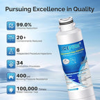 ICEPURE DA29-00020B Refrigerator Water Filter Replacement for Samsung DA29-00020A/B, HAF-CIN/EXP, DA29-00020B-1, RF25HMEDBSR, RF28HMEDBSR, RS25J500DSR&More Models, (5 PACK)