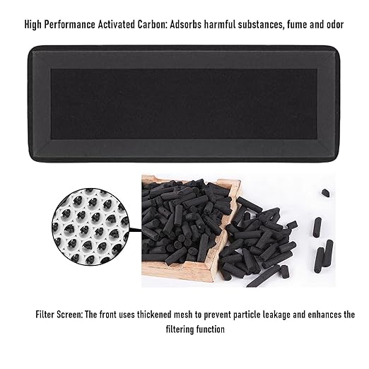 WALFRONT 2PCS Air Filter 3D Printer Filter Cartridges High Efficiency Particulate Air 13 and Activated Carbon Cartridges for Series