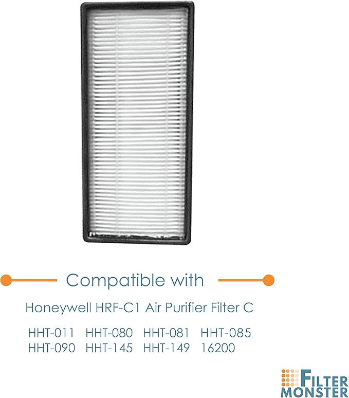 Filter-Monster.com Replacement Filter Compatible with Honeywell HRF-C3 Air Purifier Filter C for Models 16200, HHT-011, HHT-080, HHT-081, HHT-085, HHT-090, HHT-145, HHT-149