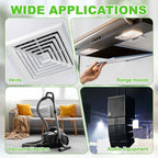 Fan Replacement Filters 4 Pcs Fan Filter Foam Sponge (6" x 6" x 0.39", 50ppi) - Breathable, Soft for Air Compressors Inverter Chassis Vacuum Cleaners