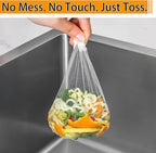 400 Pack Disposable Sink Strainer Bags – Ultra-Fine Elastic Mesh Food Catcher for Kitchen Drains, Anti-Clog Filter Nets for Leftovers, Hair & Debris, Universal Fit for Sink Strainers