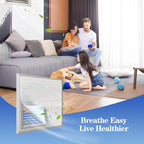 MERV 8 Air Filter Material -23 Ft² Cut to Fit Air Filter Media for Home HVAC, Furnace, AC & Purifier -Filters Dust and Pet Dander as Small as 3.0 Microns-Easy DIY with Hook Tape