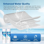 PUREPLUS 5 Micron 10" x 2.5" Whole House Grooved Sediment Home Water Filter, Replacement Cartridge for Any 10 inch RO Unit, AO-WH-PREV-R2, AP110, WHKF-G05, AB-SGR5M, GXWH20S, WFPFC5002, CFS10, 3Pack
