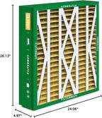 Filterbuy 24.5x27x5 Air Filter MERV 11 Superior Pet & Allergy Defense (3-Pack), Pleated HVAC AC Furnace Filters for Trane, American Standard, Honeywell, and More (Actual Size: 24.06 x 26.13 x 4.97)
