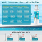 ICEPURE Alkaline LT1000PC Refrigerator Water Filter Replacement for LG LT1000P/PC/PCS, Kenmore 9980, ADQ74793501 ADQ74793502 ADQ747935 MDJ64844601 LMXS28626S LFXS26973S, LT1000, Enhances PH, 2Pack