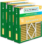 Filterbuy 19x20x5 Air Filter MERV 11 Superior Pet & Allergy Defense (3-Pack), Pleated HVAC AC Furnace Filters for Bryant, Carrier, BDP, Day & Night, and Payne (Actual Size: 19.06 x 19.81 x 4.25)