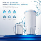 BOGDA 12 Pack Water Filter Replacement Zero, 5-Stage Compatible with Zero Pitcher and Dispenser, Fit for Zero Filter Water Replacement Filters and ZR-001 ZR-017 ZR-004