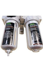 1/4" NPT Air Filter, Regulator & Lubricator (FRL) Combo - Water/Oil Trap Separator - Pressure Gauge(0-150 psi). DP-353325-1