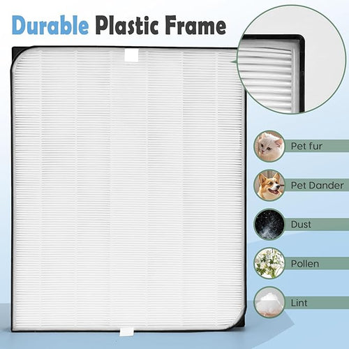 10-Pack Filters Replacement Set Compatible with AD3500, 3500i, AD3000/3000M, 3000Pro Air Purifier Filter Replacement, 2 Efficiency Filter + 2 Carbon Filters + 6 Pre-Filters