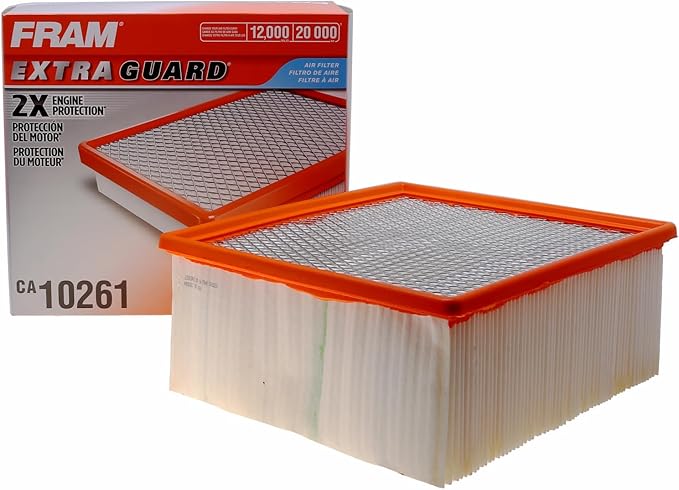 FRAM Extra Guard CA10261 Replacement Engine Air Filter for 2007-2022 Dodge Ram 2500-5500 (6.4L & 6.7L), Provides Up to 12 Months or 12,000 Miles Filter Protection