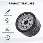 49065-0721 Oil Filter Compatiable with Kawasaki FR541V FR600V FR651V FR691V FR730V FS481V FS541V FS600V FS651V FS691V FS730V FX481V FX541V FX600V FX651V FX691V FX730V Engines 49065-7007 (2PCS)