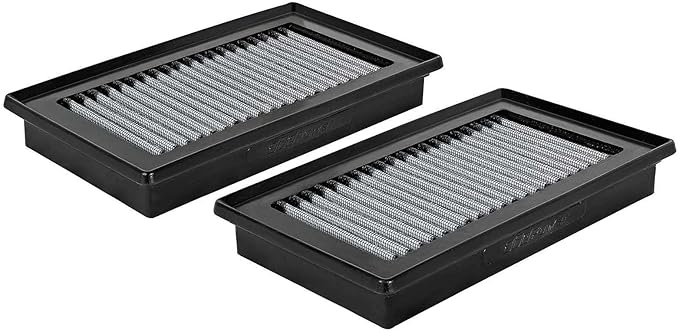 aFe POWER Magnum FLOW OE Replacement Air Filter w/Pro DRY S Media (Pair) for Infiniti Q50 V6-3.5L (V35) 14-18/14-15 V6-3.7L (V37) #31-10273-MA
