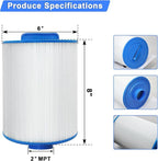 PAS40-F2M Replacement Hot Tub Spa Filter Compatible with Unicel 6CH-352, Filbur FC-0312, Artesian Spas 06-0014-12, Baleen AK-90131, Darlly 60354, SD-01441, Master Spas PMA-R1 Filters, 40 sqft, 2 Pack