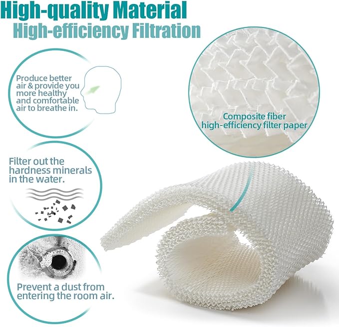 MAF1 Humidifier Filter for Air-Care - Essick Air Emerson Moistair MA1200 MA1201 MA0950, Kenmore14906 32-14906 42-14906 EF1 Humidifiers (2 Pack)