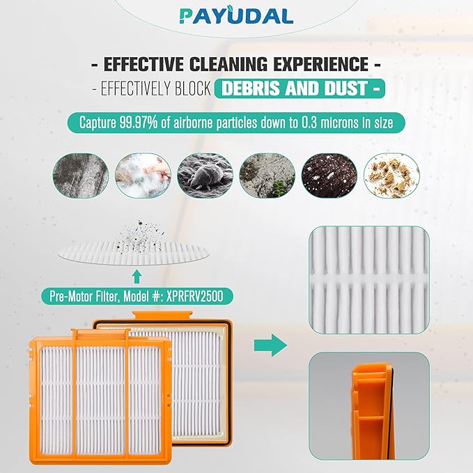 Replacement Parts For Shark AI AV2511AE AV2501S AV2610WA AV2501AE RV2502AE RV2610WA UR2500SR Ultra Robot Vacuum Cleaner Accessories Kit Main and Side Brush,Roller Brush Cover,HEPA Filter,Foam Filter