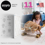 Simply 18x24x1 Air Filter, MERV 11, 12 Pack, For Home AC Furnace & HVAC (Actual Size: 17.75"x23.75"x0.75") DUST, Pet, & Allergy Control