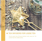 Luxshiny Stainless Steel Tea Infuser Strainer Clamp Design Convenient Portable Tea Filter Accessories
