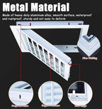 Louvered Vent/Access Panel, Decorative Removable Grille Filters Covers with Mesh Cover, Wall and Ceiling Inspection Service Door Loft Hatch(15x20cm/6x7.8in)