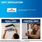 10x20x1 MERV 8 Air Filters 6-Pack, Actual Size 9.7" x 19.7" x 0.75" – Compatible with HVAC, Air Conditioners & Furnaces– High Particle Capture & Smooth Airflow