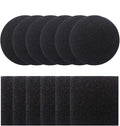 Compost Bin Filters, 12 Pieces Compost Pail Replacement Filters, 6 Round and 6 Square (Black)