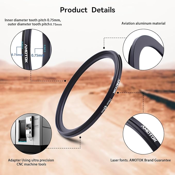 77mm Lens to 67mm Camera Lens Adapter,77mm to 67mm Filter Step-Down Ring Adapter Ring,Compatible All 67mm Filter Accessory