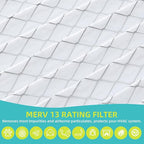 2 Pack 213 Air Filter Compatible with AprilAire Whole House Air Purifiers Model 1210 1620 2210 2216 3210 4200 - MERV 13, Size:20x25x4