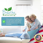 Breathe Naturally Universal Cut To Fit Carbon Activated Air Filter - Replacement Charcoal Filters - Pre Filter Carbon Sheet for Air Purifier, Vent Filters & More - Made in USA (Pack of 4, 24x24)