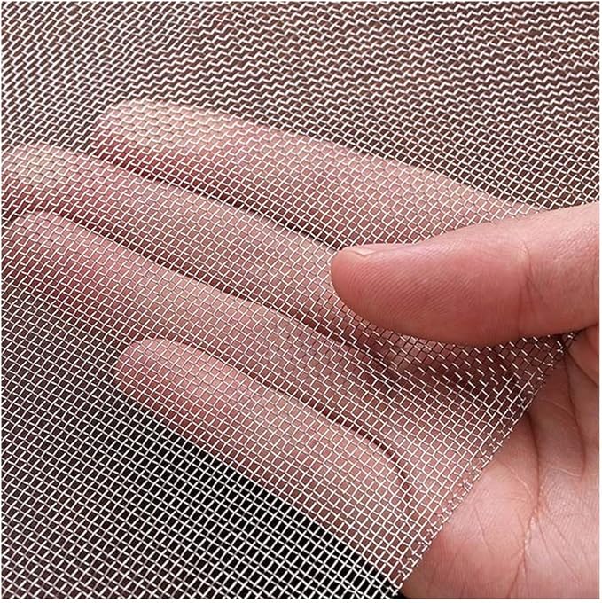 Stainless Steel Woven Wire Mesh, Metal Woven Mesh, 20 Mesh Stainless Steel Air Vent Mesh Cabinets Wire Mesh Insect Screen for Vent, Filter, Window, Garden