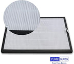 PUREBURG Replacement Filters Compatible with Mooka & Aiibot EP188 EPI-188 Air Purifiers,2-Pack H13 True HEPA 3-Stage Filtration Activated Carbon Air Clean Dust VOCs Odor