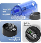 SurviMate 5-Stage 0.01μm Ultra-Filtration Filtered Water Bottle, BPA-Free Material, NSF/ANSI 42&372 Certified, Portable Water Filter Bottle for Survival, Camping, Hiking, and Emergency Use