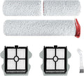 1 Set Main Brush + 2 PCS Filters + Cleaning Brush Replacement Parts Compatible with Roborock A10 PLUS Dyad Pro/Combo Wet Dry Vacuum Cleaner