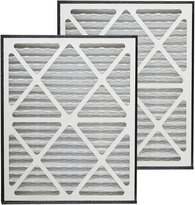 PUREBURG 20x25x3 Replacement Filter Compatible with Zephyr VGF Series 20x25x3 Whole Home Return Air Grille Filter,2-Pack Merv13