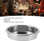 58mm Backflush Inser, Stainless Steel Coffee blind Filter Portable Blind Filter Basket for Espresso Machines Home 60x17x58mm