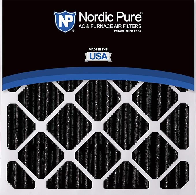 Nordic Pure 20x20x5 (19_5/8 x 19_7/8 x 4_3/8) Honeywell Replacement Furnace Filters MERV 12 Plus Carbon 2 Pack