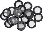 20 Pack Shower Head Filter Gasket 3/4" Shower Head Washer Gasket with Wire Mesh Middle Seal O Ring Hose Net for 1/2" Handheld Hose Connector Prevent Leakage Filter Gaskets