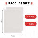 CAELUM 3.2 Gallon Capacity Fruit and Wine Press Filter Bag, 2Pack Juice Maker Filter Bag for Outdoor, Kitchen